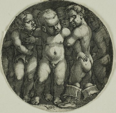Eight Nude Boys by Hans Sebald Beham